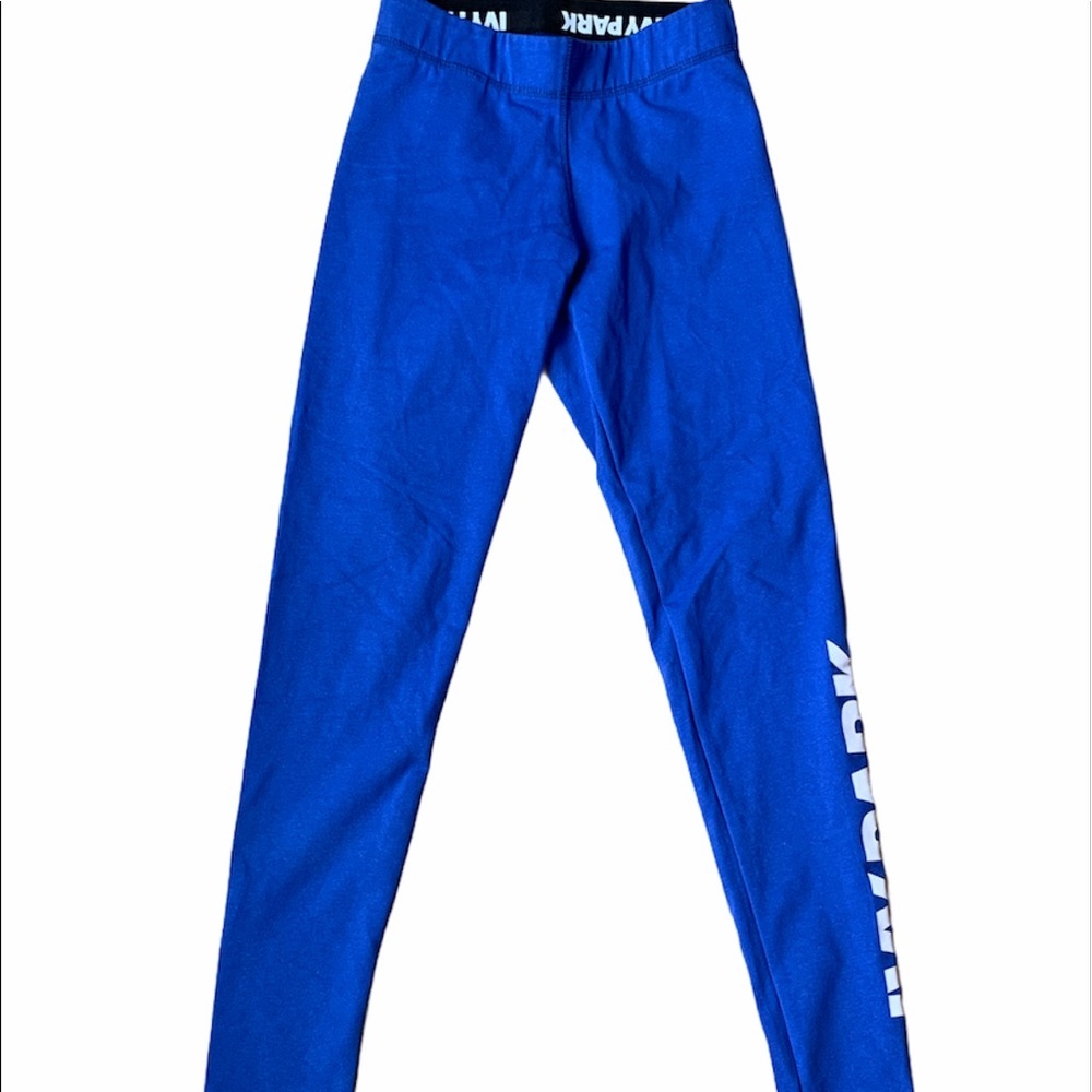 IVY PARK Blue logo leggings Extra Small